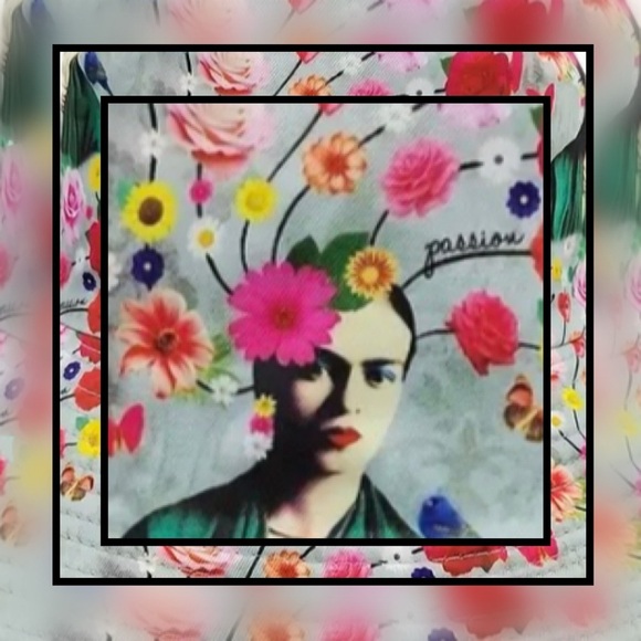 Frida Kahlo Inspired Reversible Bucket Hat - Picture 2 of 13